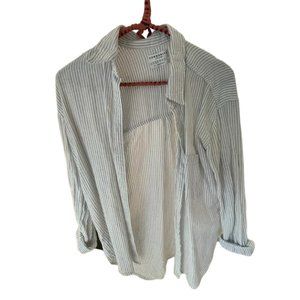 Aritzia button down cotton/linen blend - size xs